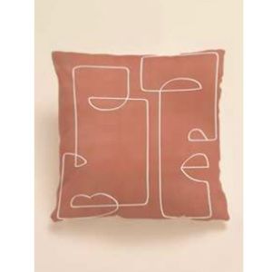 18x18” throw pillow cover / cushion cover - Abstract figure